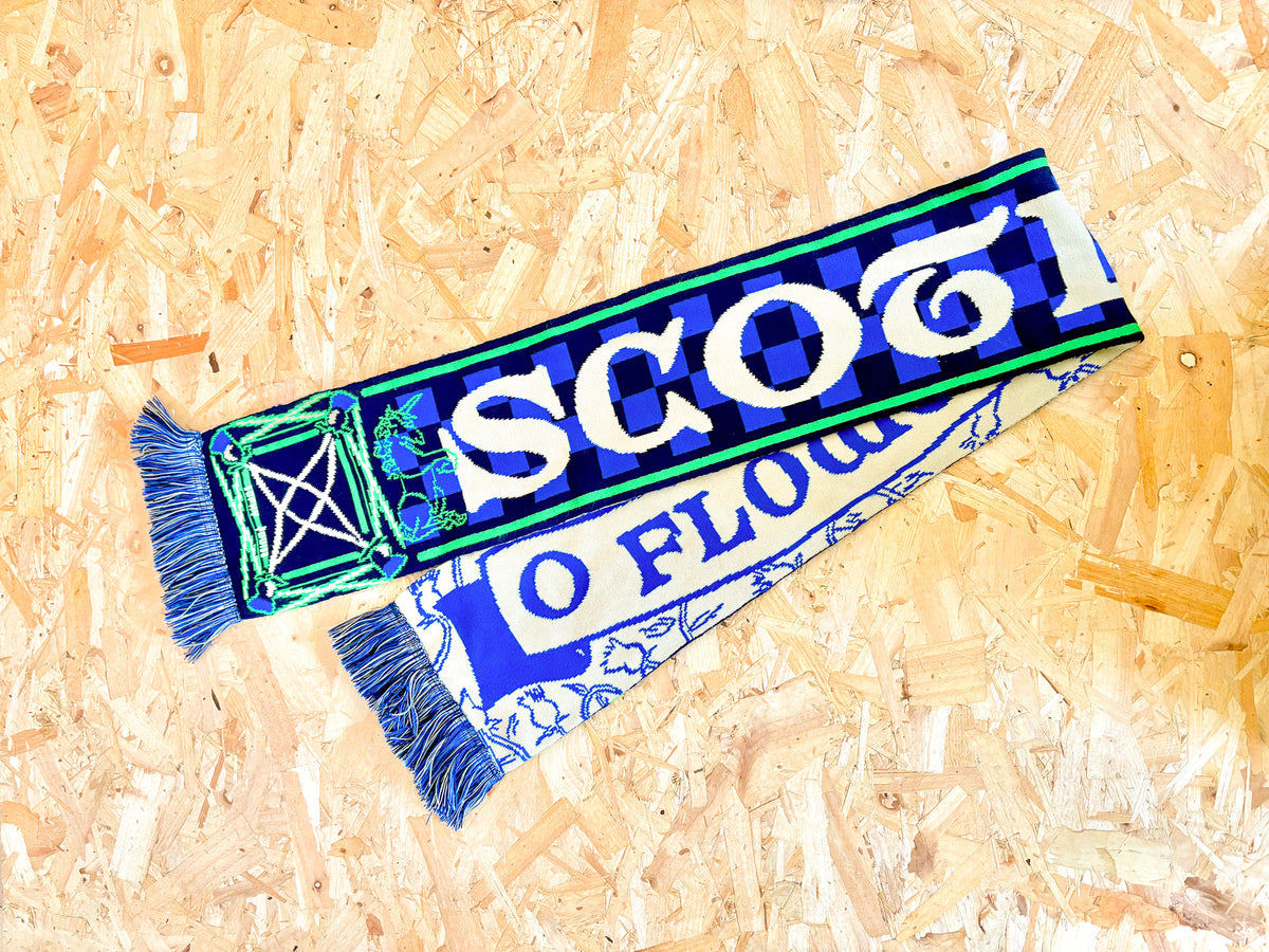 O Flower Of Scotland Scottish Knitted Scarf By Penny Black