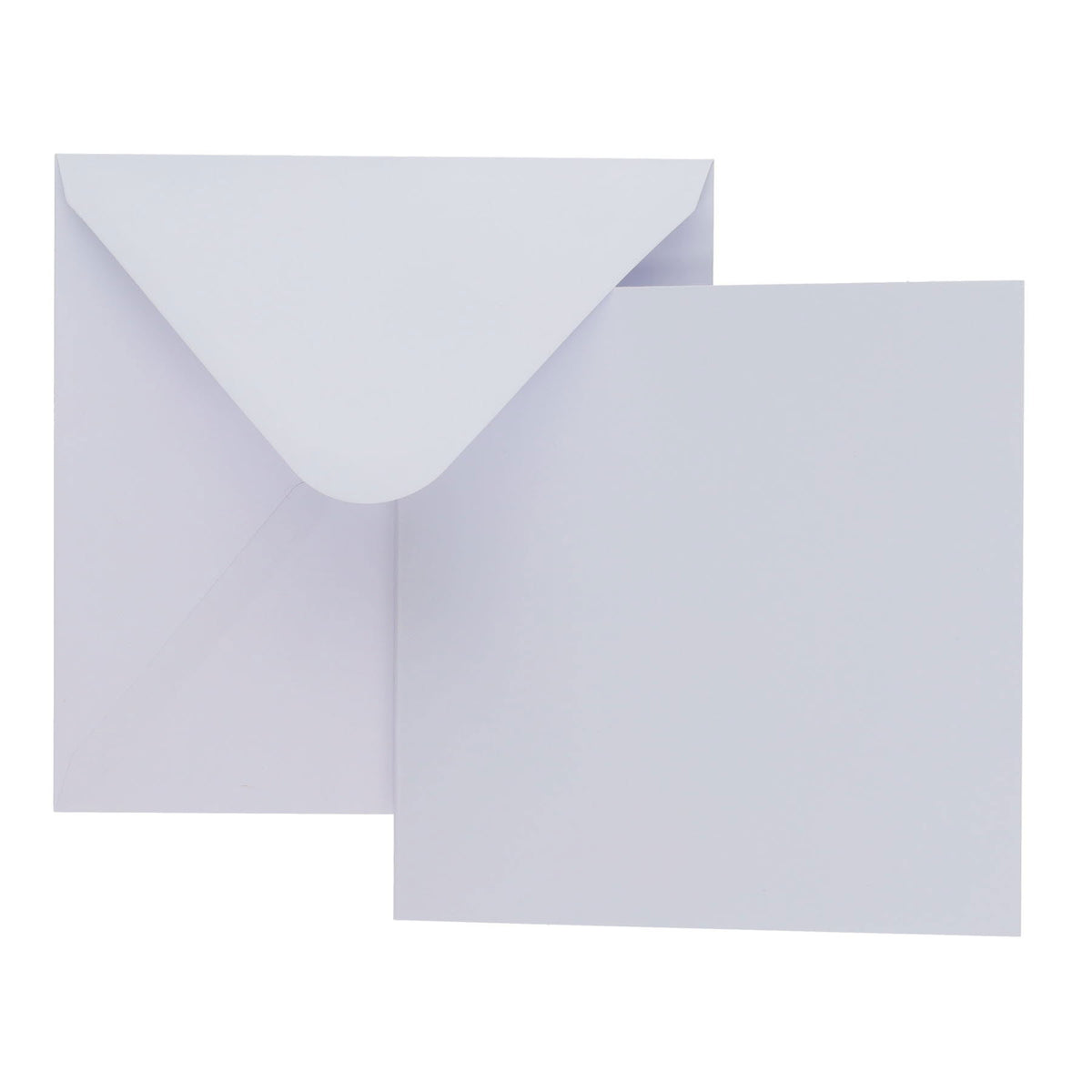 White envelope and paper on a white background