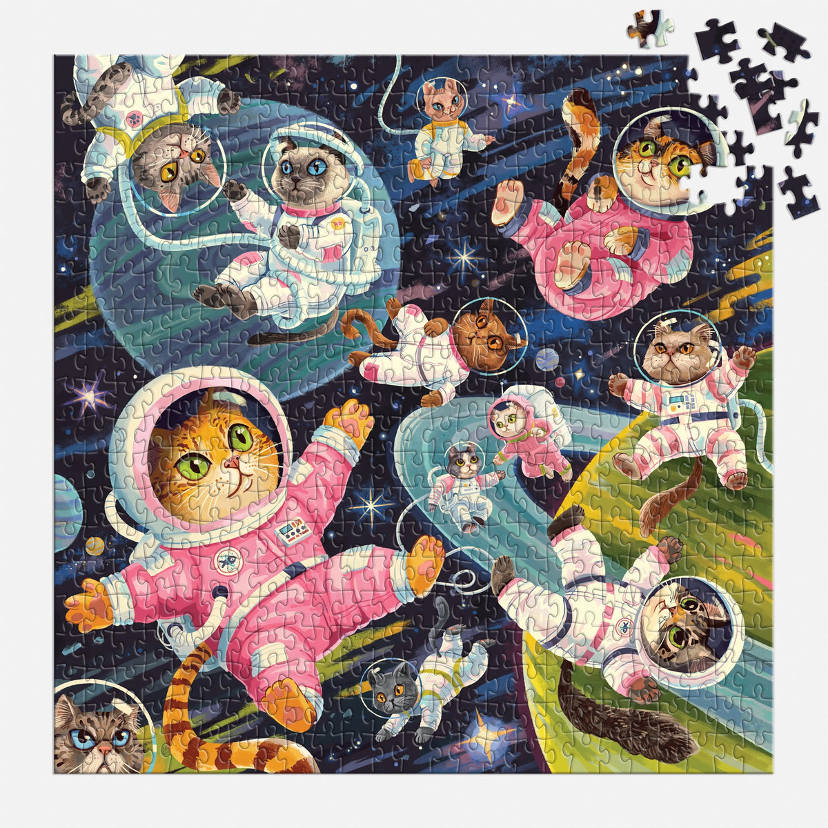 A Space Meowdyssey Jigsaw Puzzle 500 Pcs