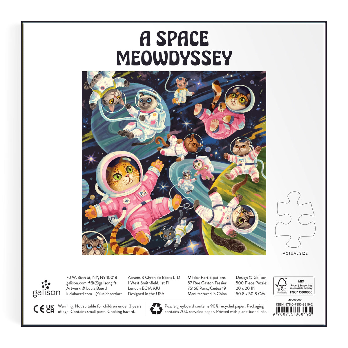 A Space Meowdyssey Jigsaw Puzzle 500 Pcs By Penny Black