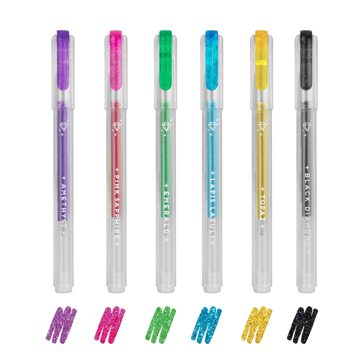 Legami Glitter Mini Gel Pens 6 Pack