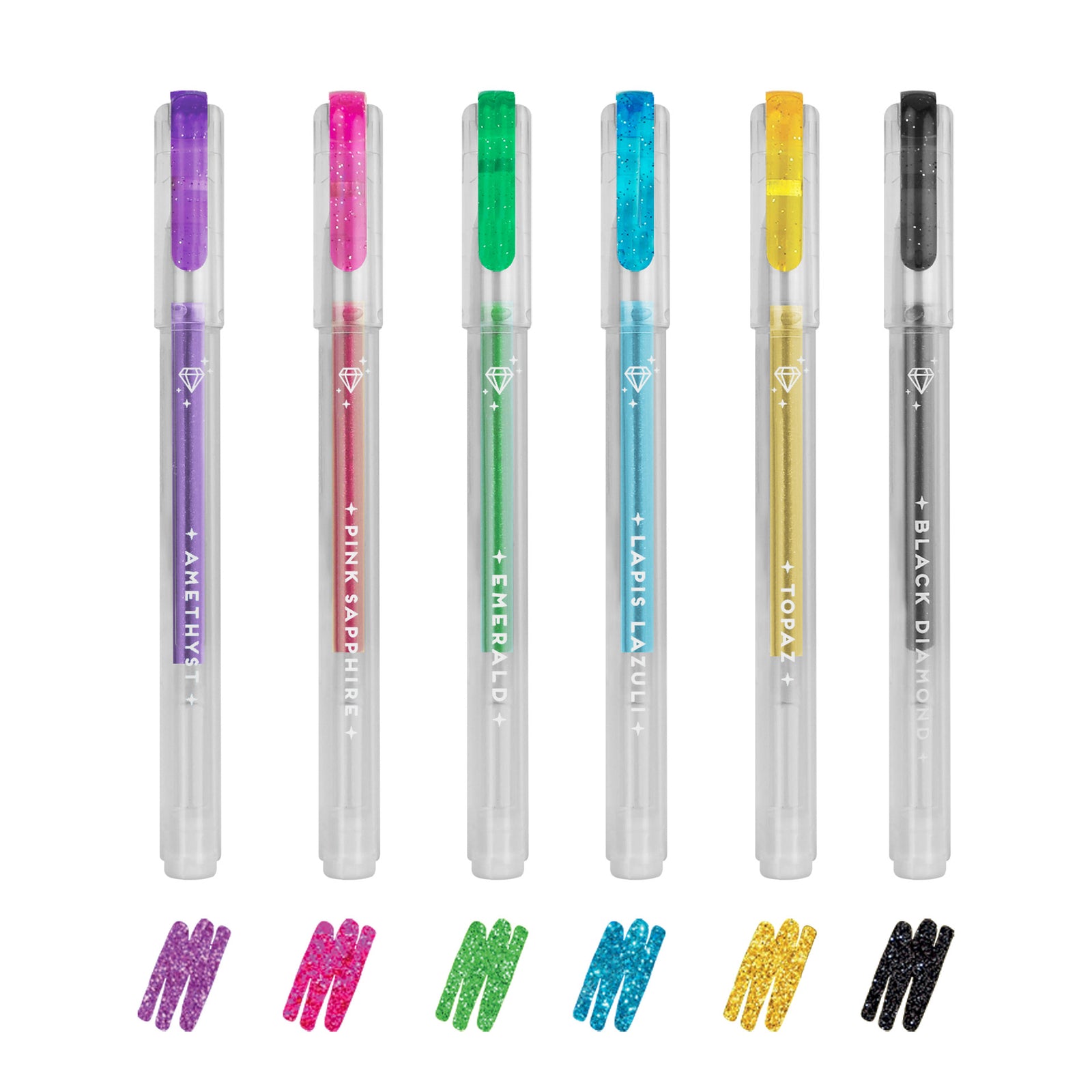 Legami Glitter Mini Gel Pens 6 Pack by penny black