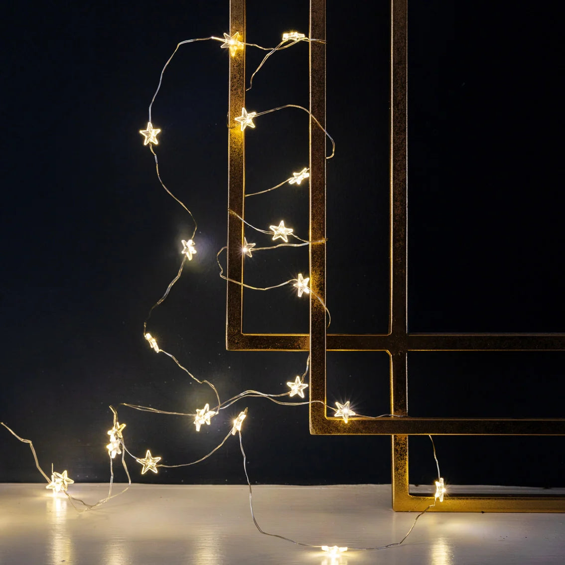 Gilded Star LED String Lights 3m By Penny Black