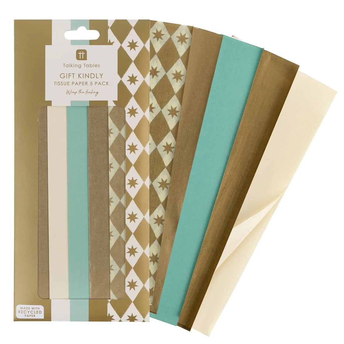 Gold Metallic Tissue Paper Pack - 5 Sheets By Penny Black
