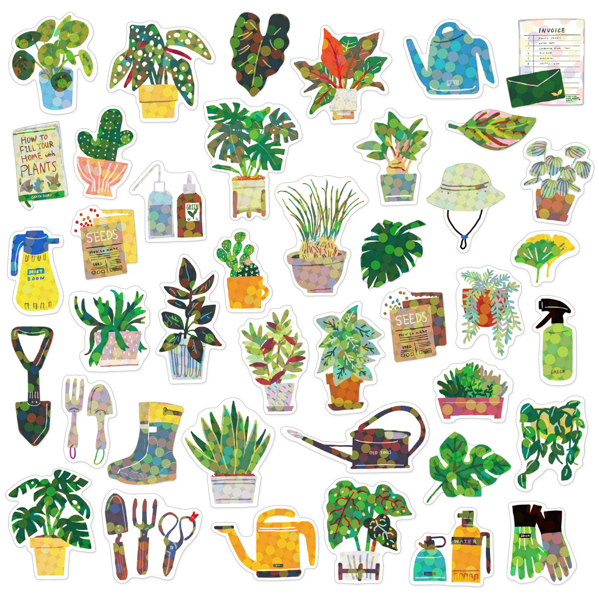 Greeting Life Haco Sticker Box Set - House Plants By Penny Black
