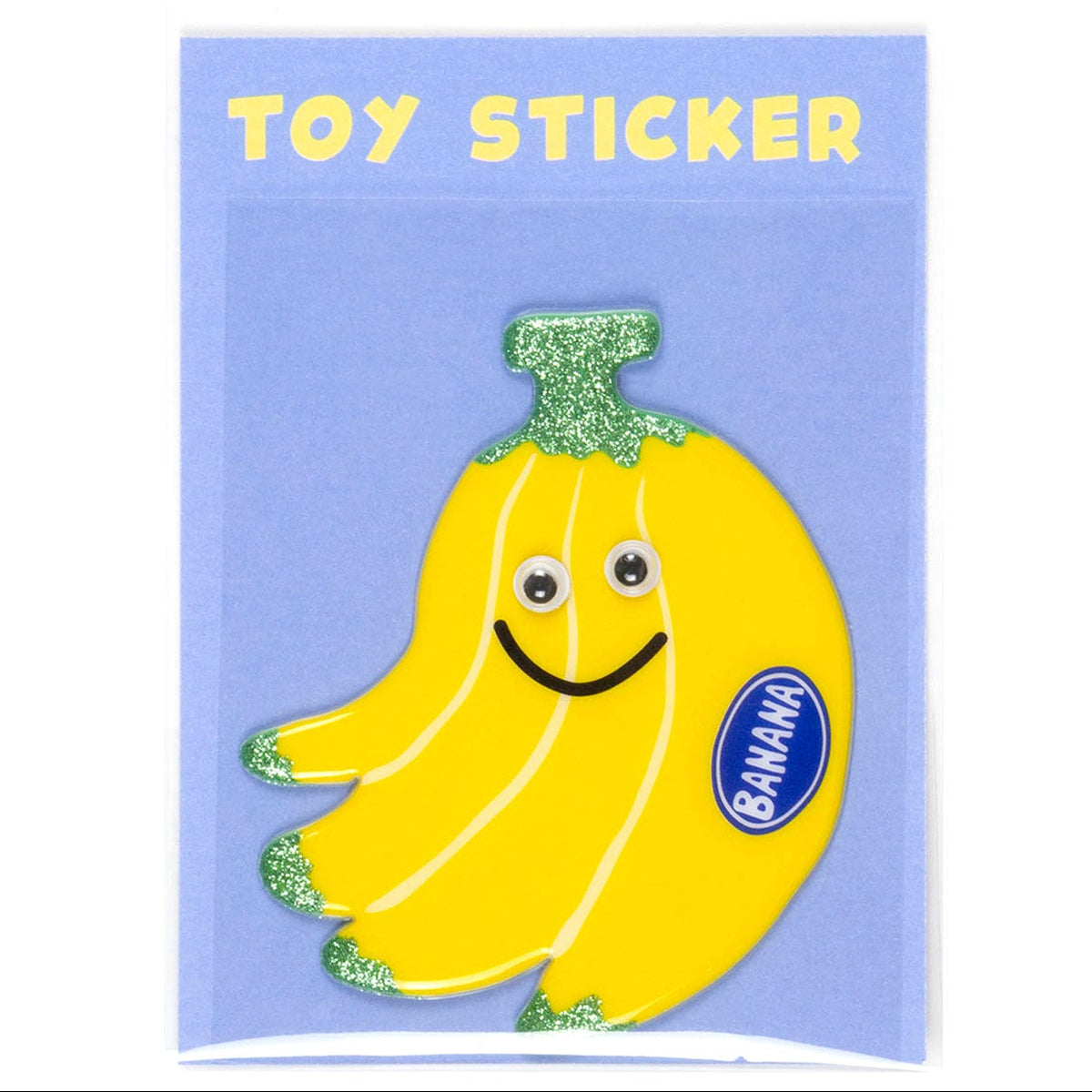 Greeting Life Googly Eye Sticker - Banana by penny black shown in packaging