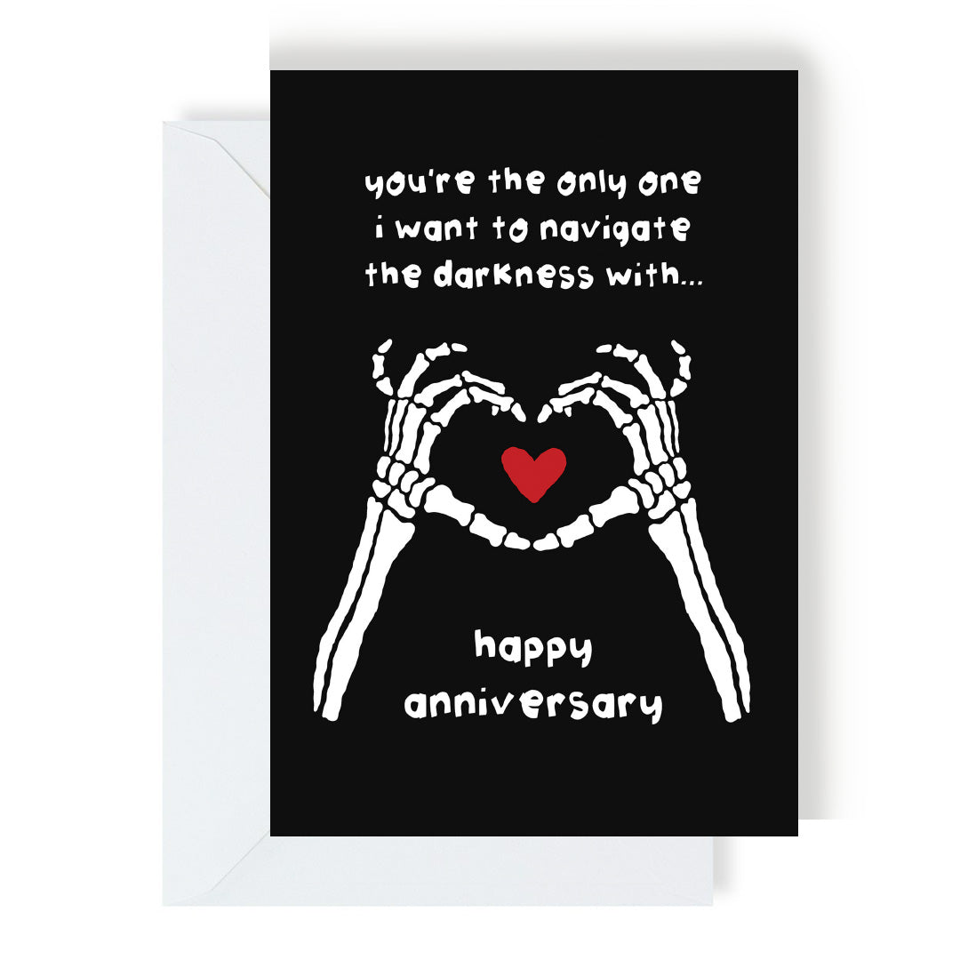 Navigate The Darkness Together Anniversary Card by penny black
