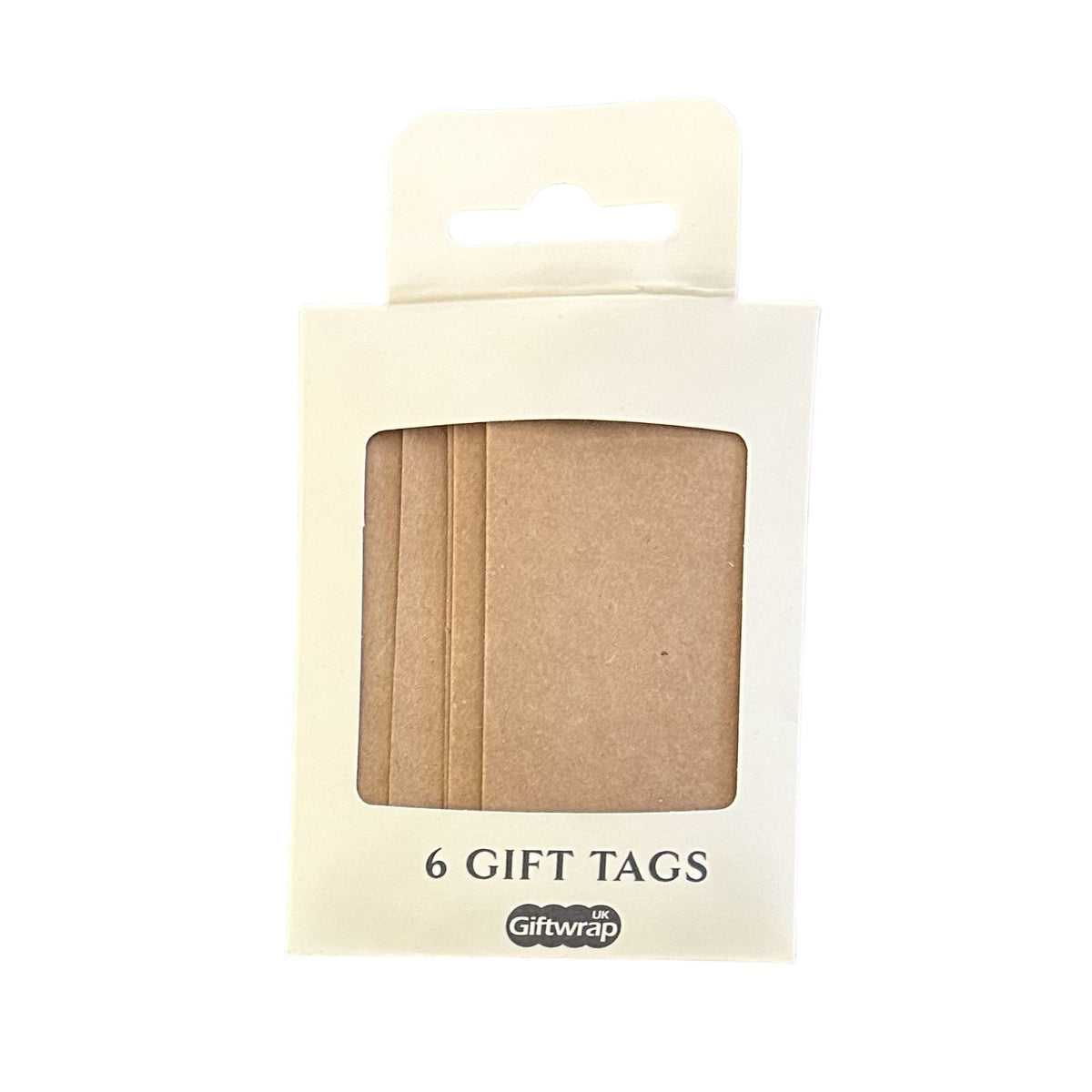 Kraft Brown Gift Tags 6 Pk - in packaging by penny black