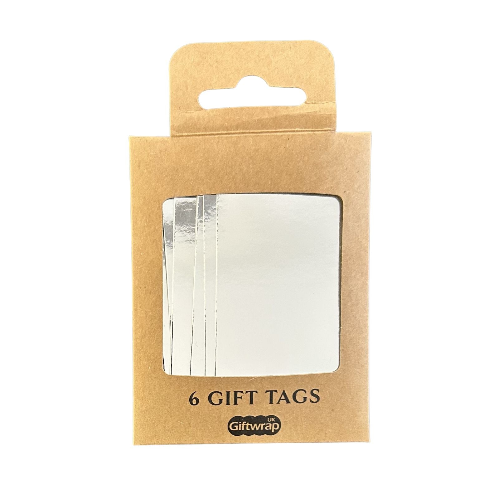 Metallic Silver Gift Tags 6 Pk - in packaging by penny black