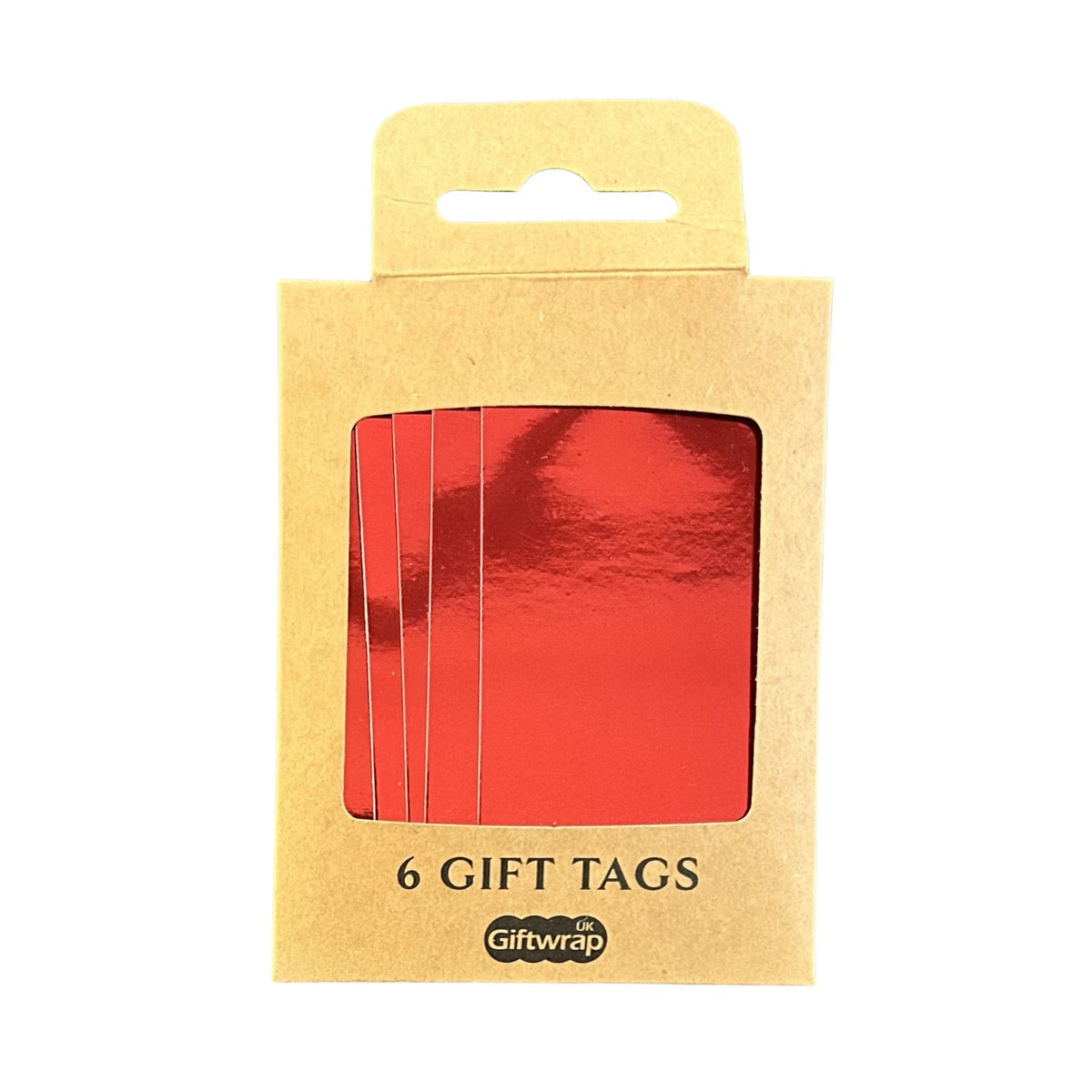 Metallic red Gift Tags 6 Pk - in packaging by penny black