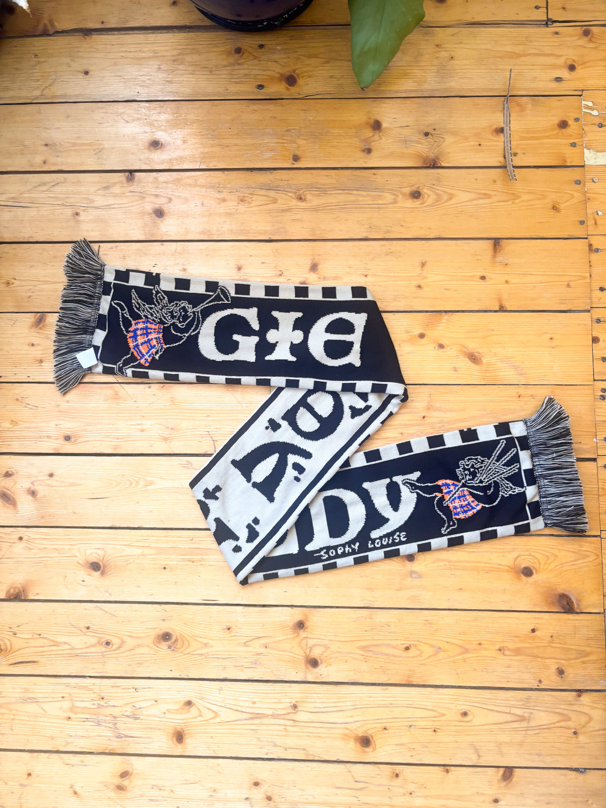 Gie It Laldy Scottish Knitted Scarf By Penny Black