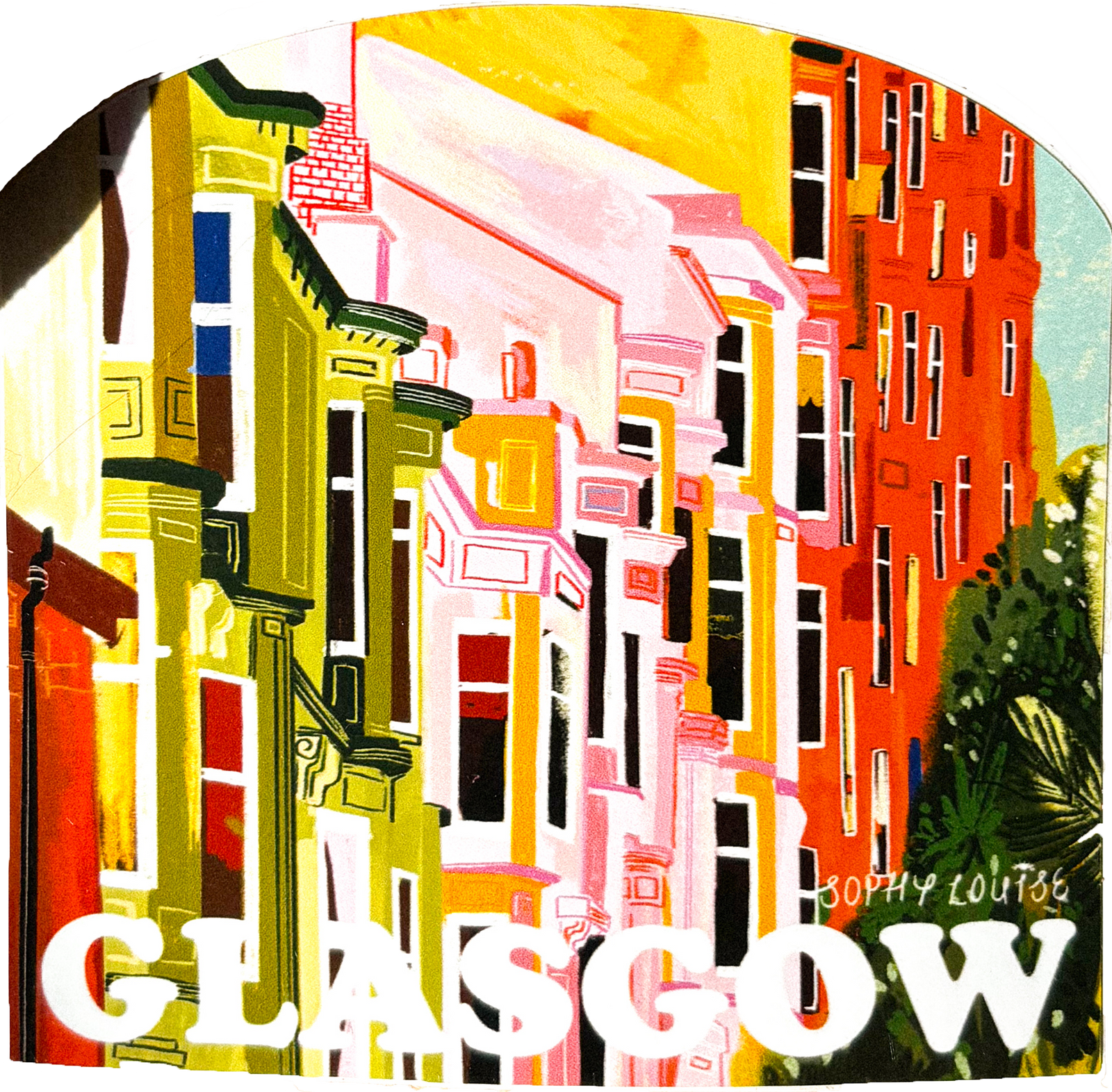 Glasgow Tenements Arch Sticker by penny black