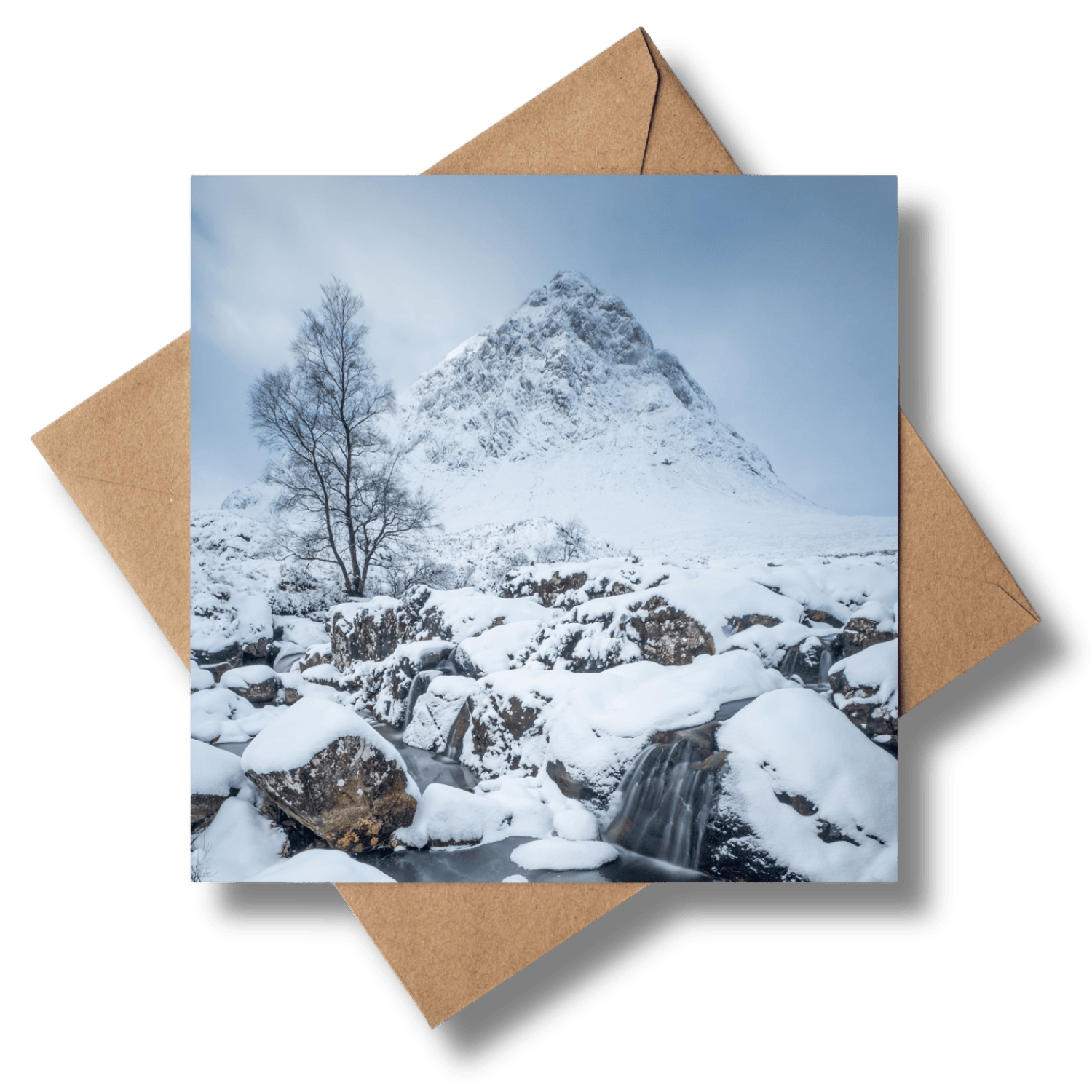 Snowy Glencoe Scottish Christmas Card By Penny Black