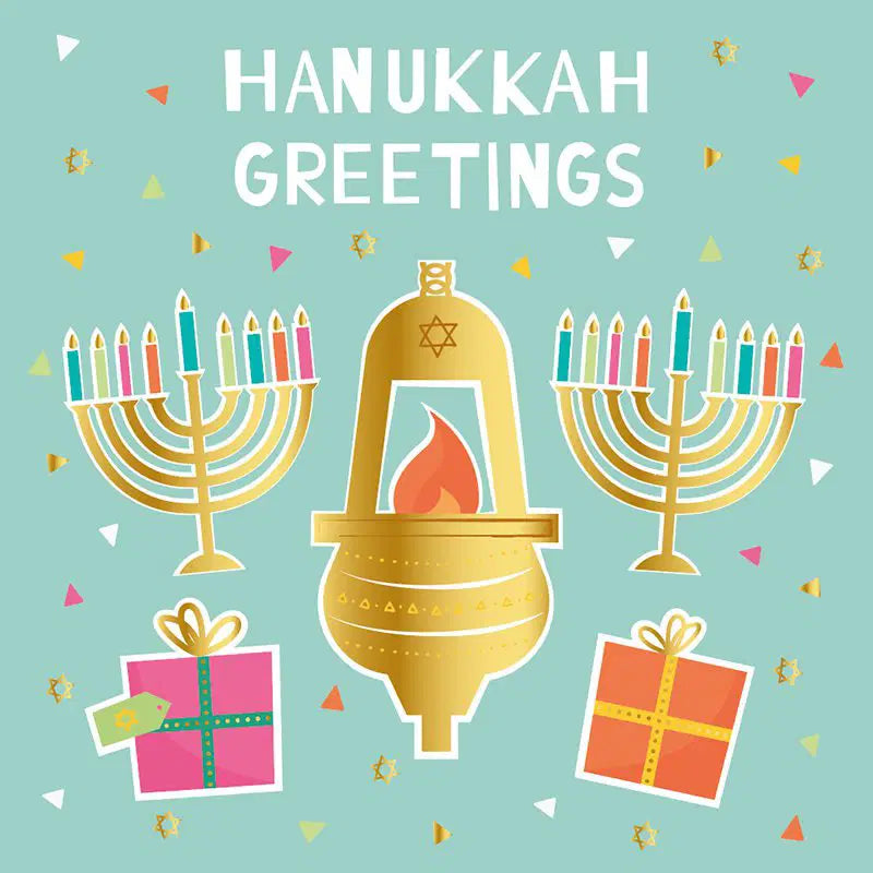 Happy Hanukkah Gifts Greetings Card