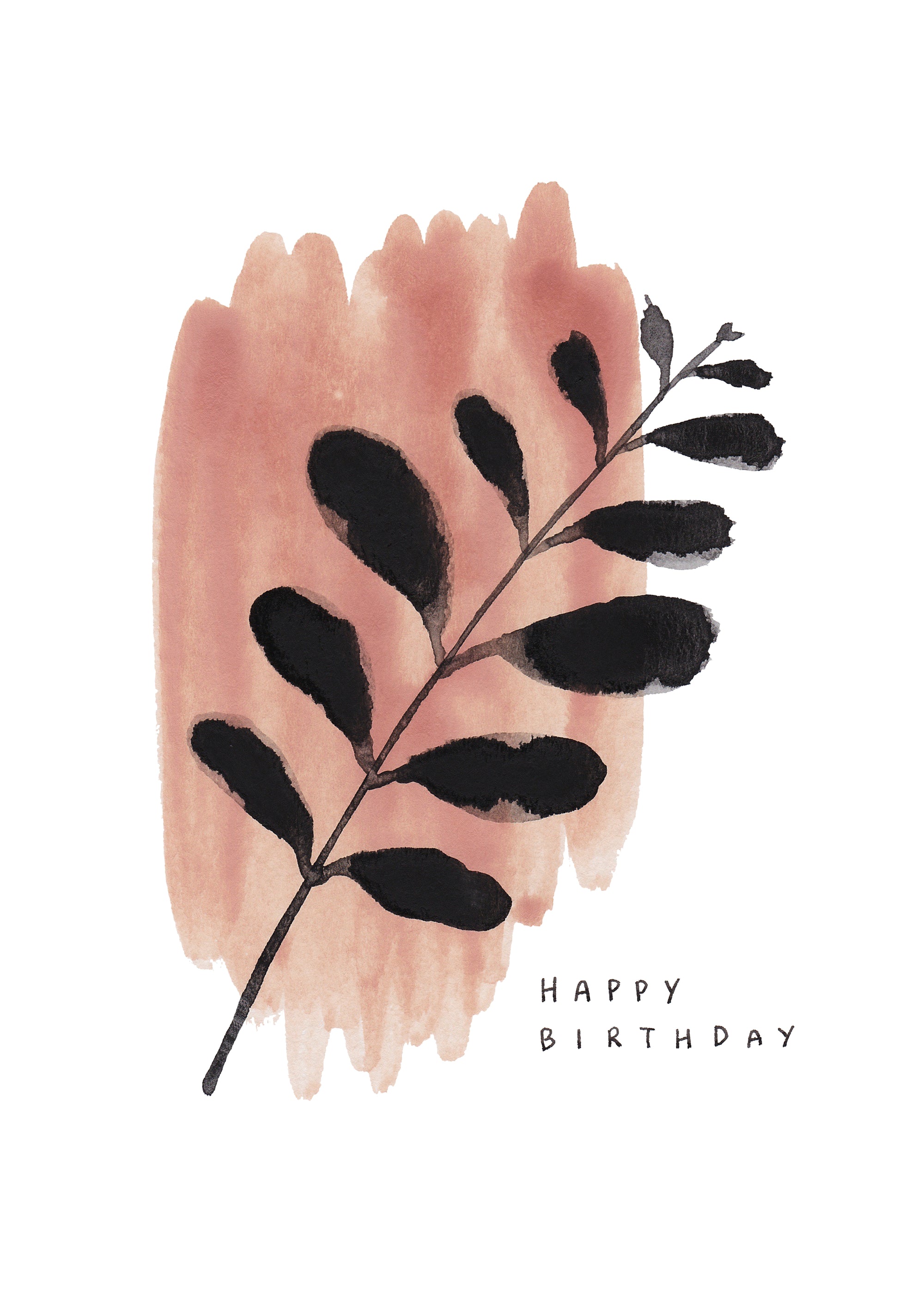 Leaf Birthday Autumn Abstract Card by joy jen at penny black