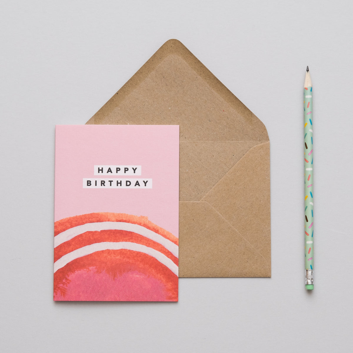 Pink Sunrise Birthday Card by penny black with envelope