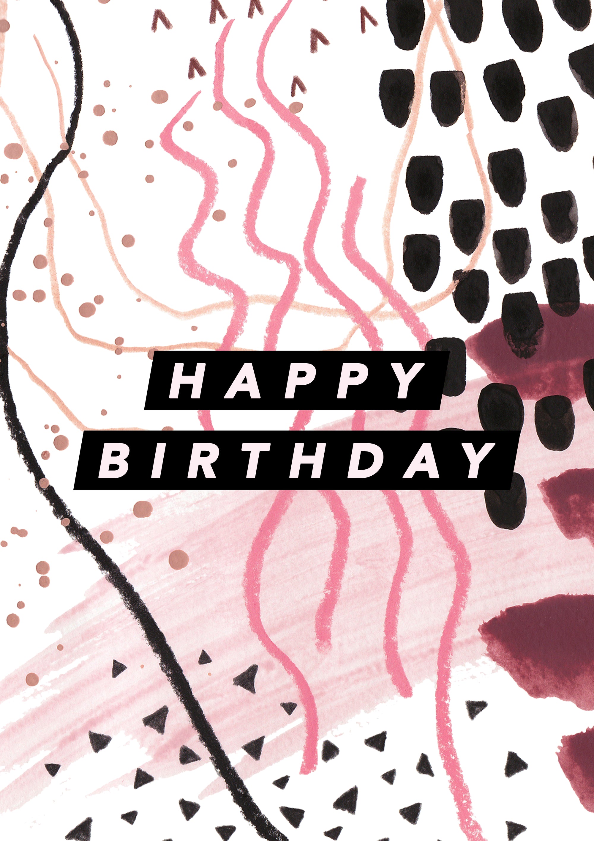 Abstract Doodles Birthday Card by joy jen at penny black