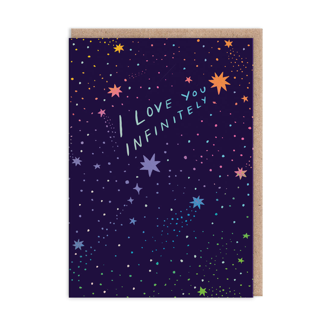 I Love You Infinitely Space Valentine's Day Card by penny black