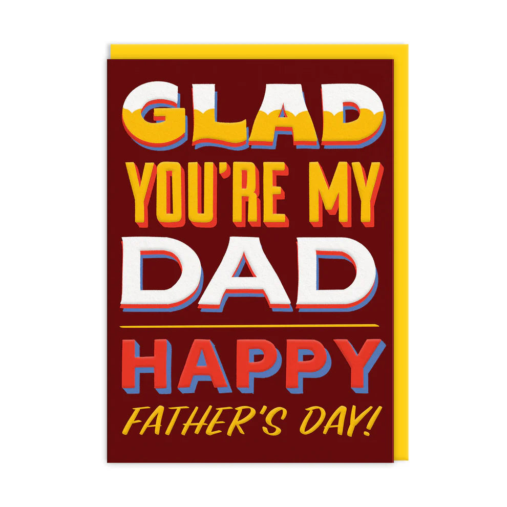 Glad You're my Dad Father's Day Card by penny black