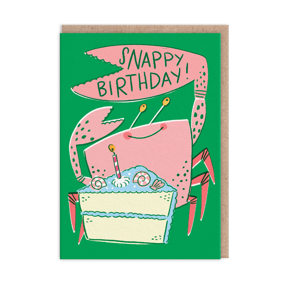 Happy Crab Snappy Birthday Card By Penny Black