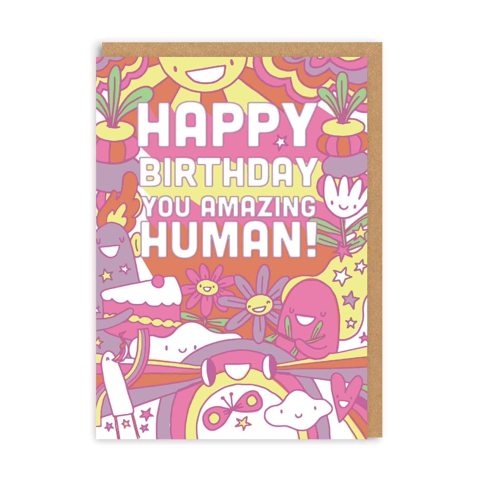 Happy Birthday You Amazing Human Card By Penny Black