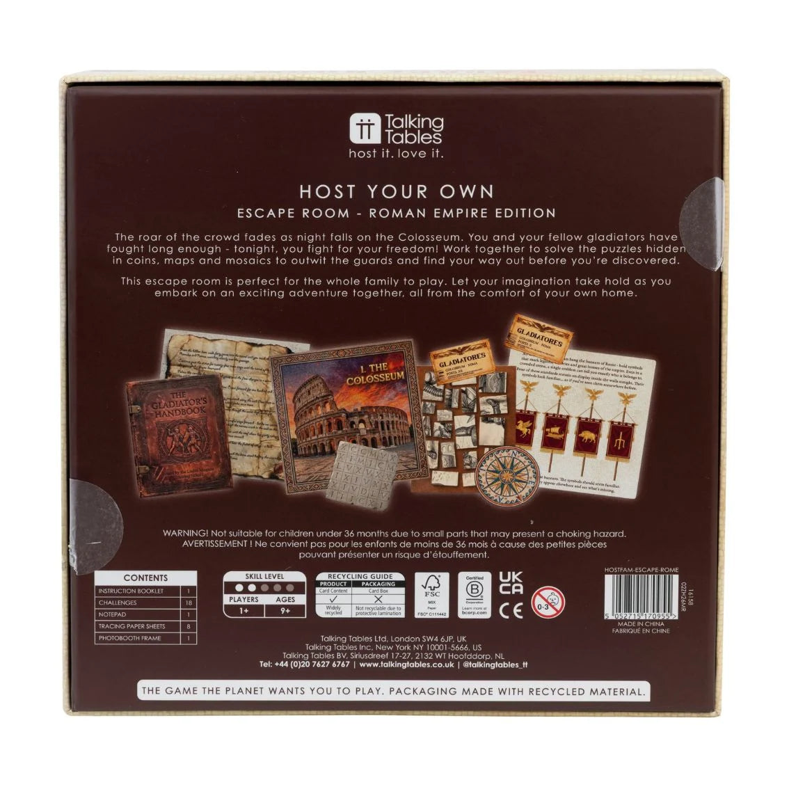 Host Your Own Family Escape Room - Roman Empire Edition By Penny Black