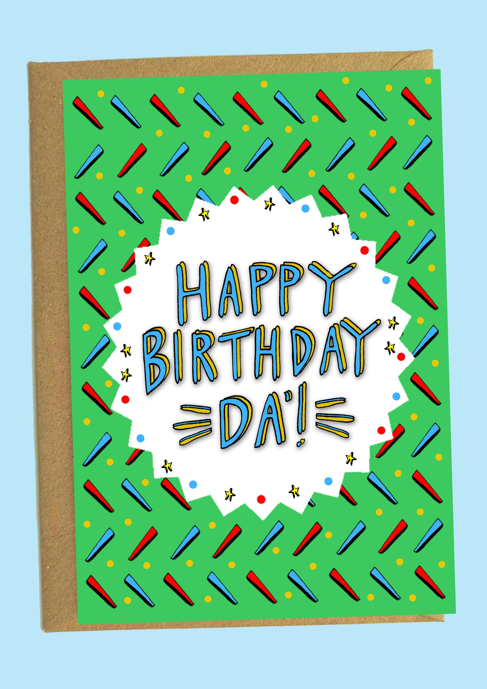 Happy Birthday Da Illustrated Scottish Card by penny black