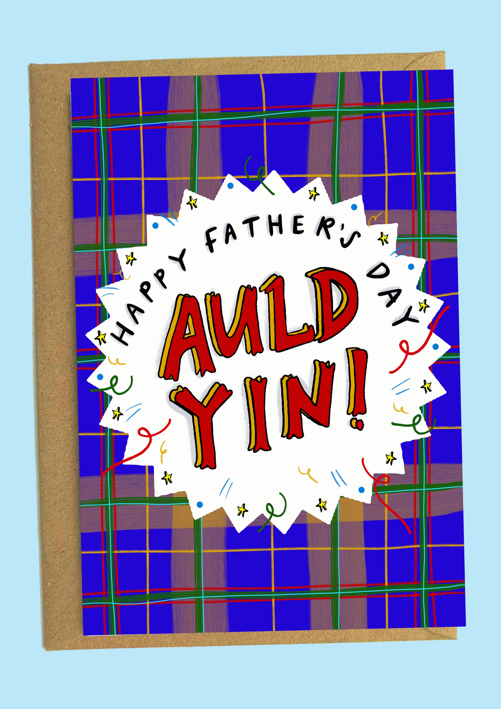 Happy Father's Day Auld Yin Scottish Card by penny black