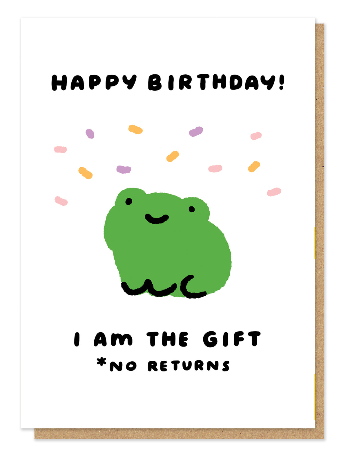 No Returns Frog Funny Birthday Card By Penny Black