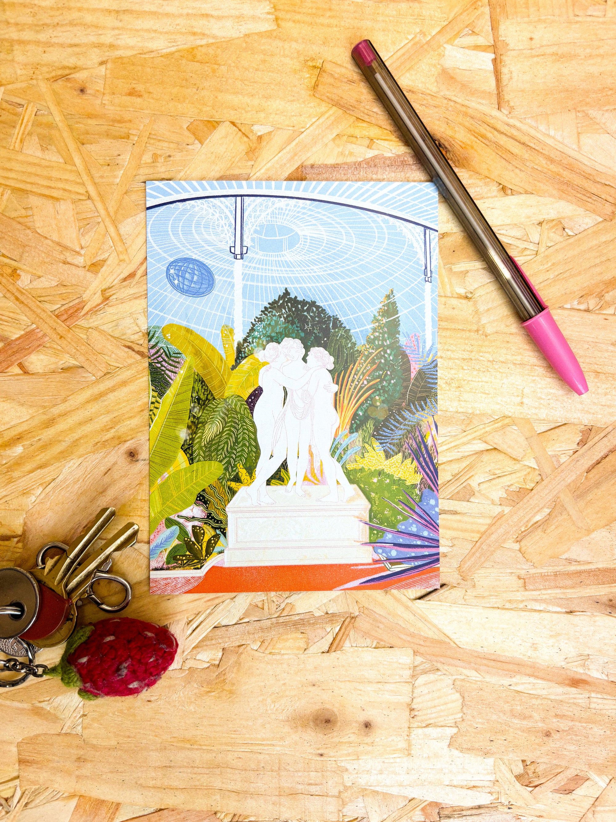 The Three Graces Illustrated Postcard By Penny Black