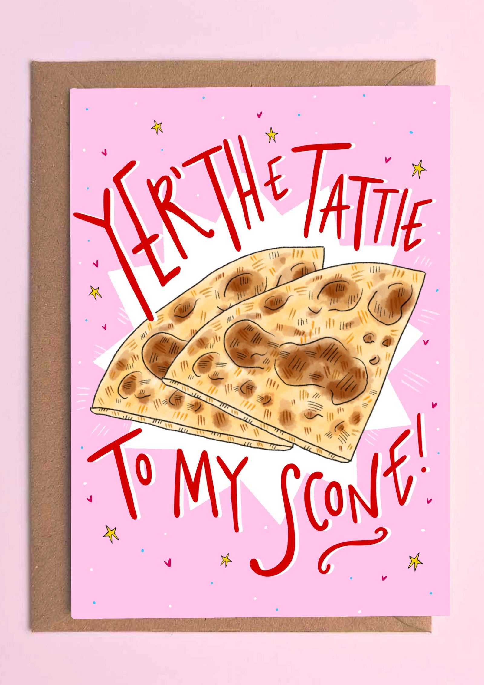 Tattie To My Scone Scots Valentine Card by penny black