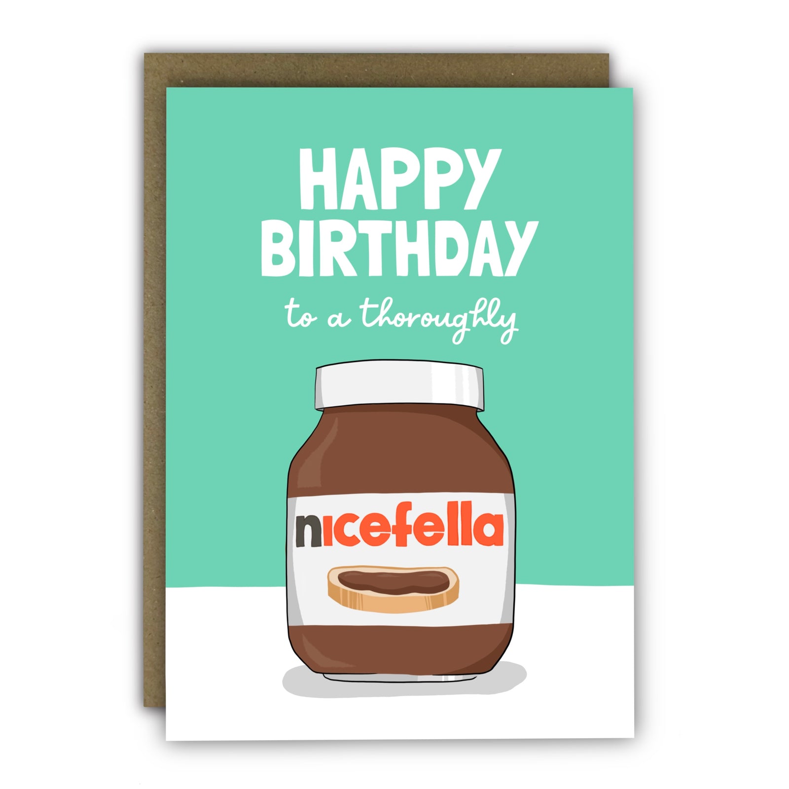 Nice Fella Nutella Funny Illustrated Birthday Card By Penny Black