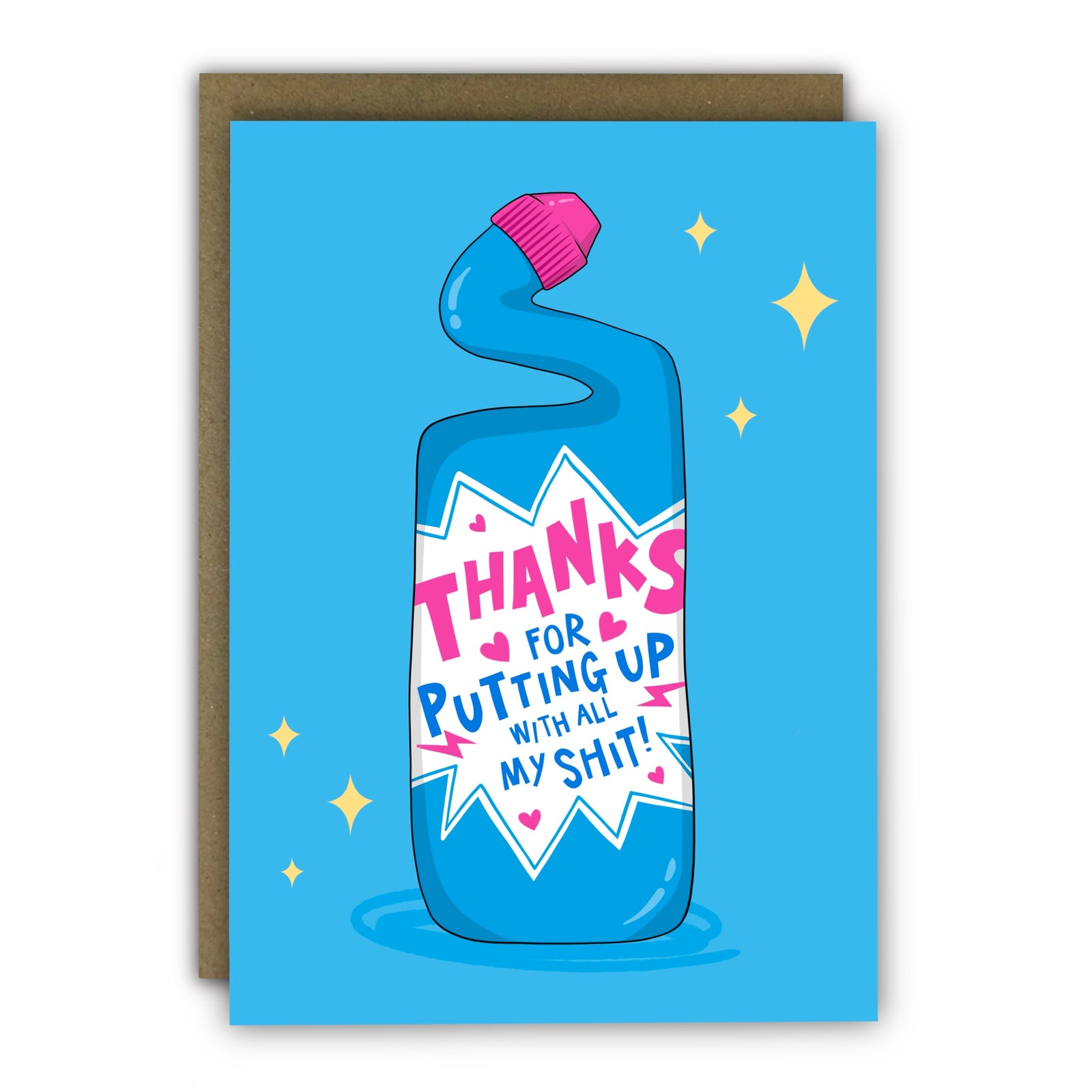 Toilet Duck Funny Thank You Card By Penny Black