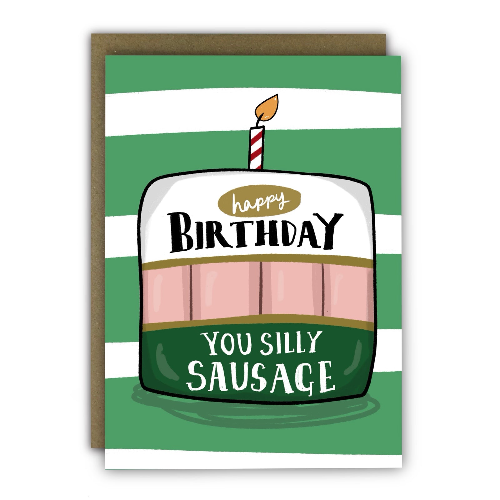 Happy Birthday Silly Sausage Funny Card By Penny Black