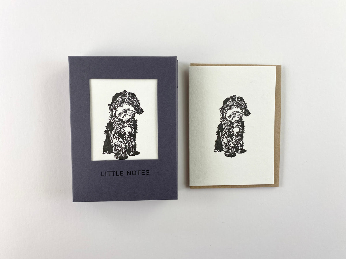 Cockapoo Puppy Little Letterpress Notecard Boxset