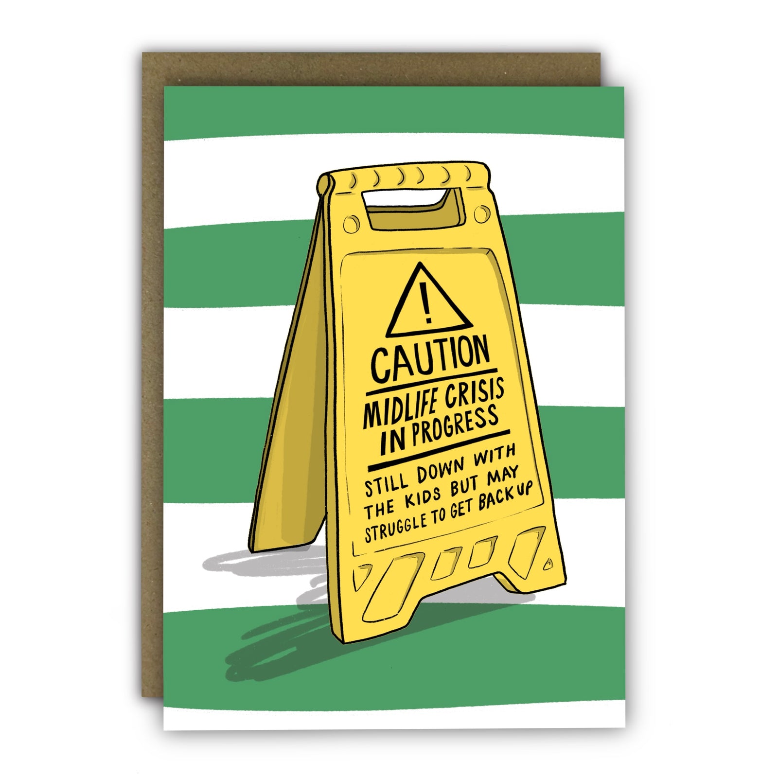 Caution Midlife Crisis In Progress Funny Card By Penny Black