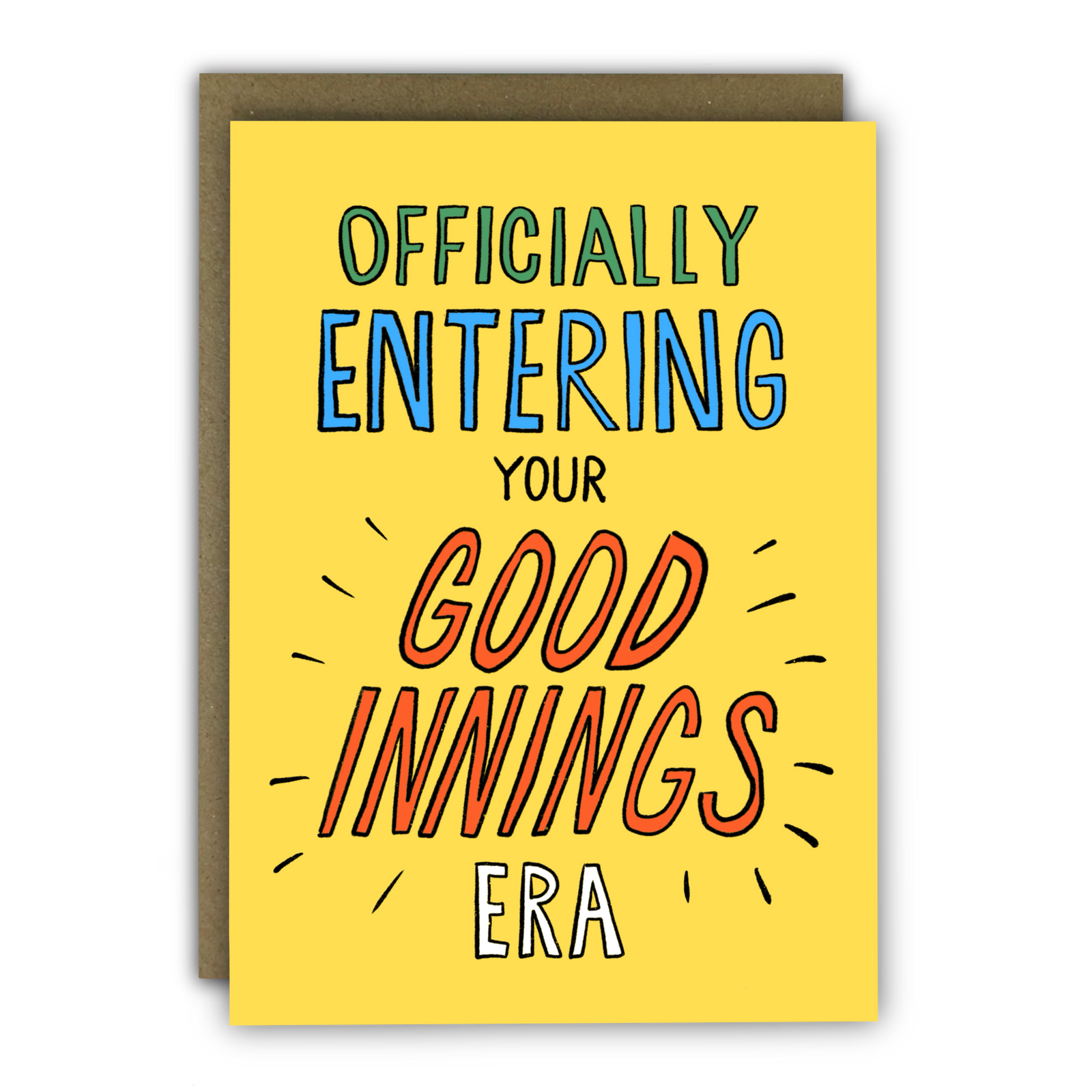 Entering Your Good Innings Era Funny Birthday Card By Penny Black