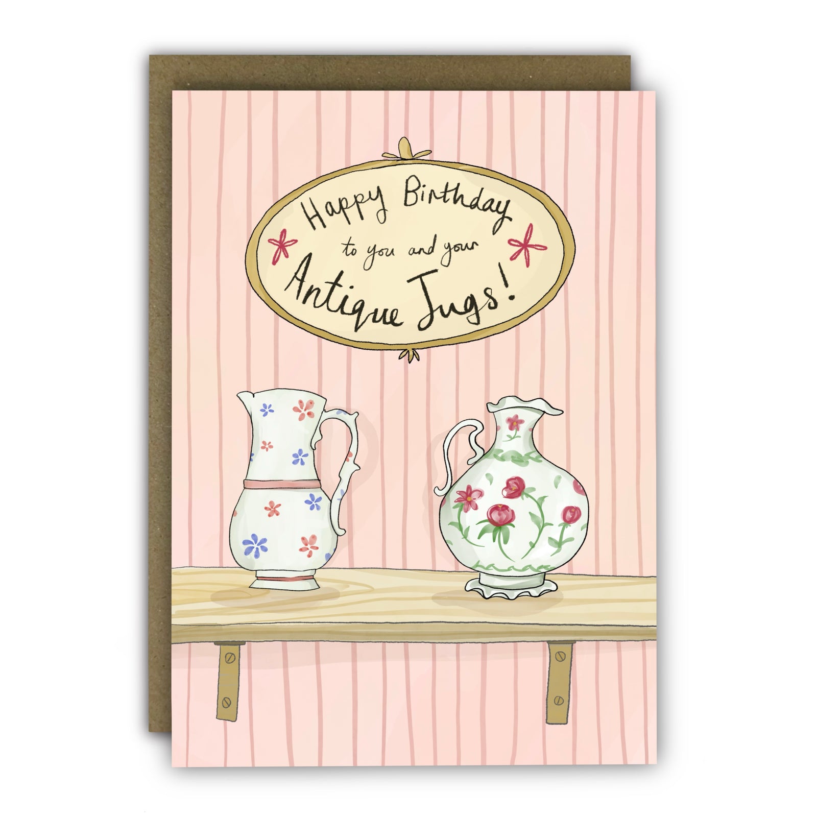 You And Your Antique Jugs Funny Birthday Card By Penny Black