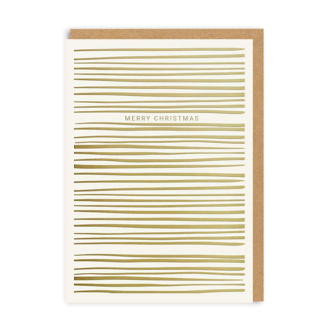 Merry Lines Christmas Card by penny black