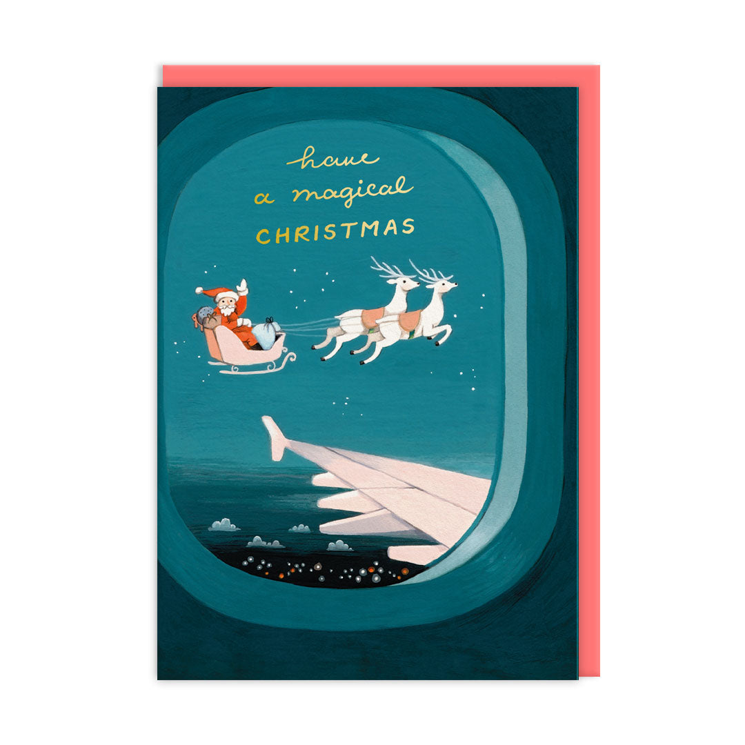 Magical Santa Sleigh Race Christmas Card By Penny Black