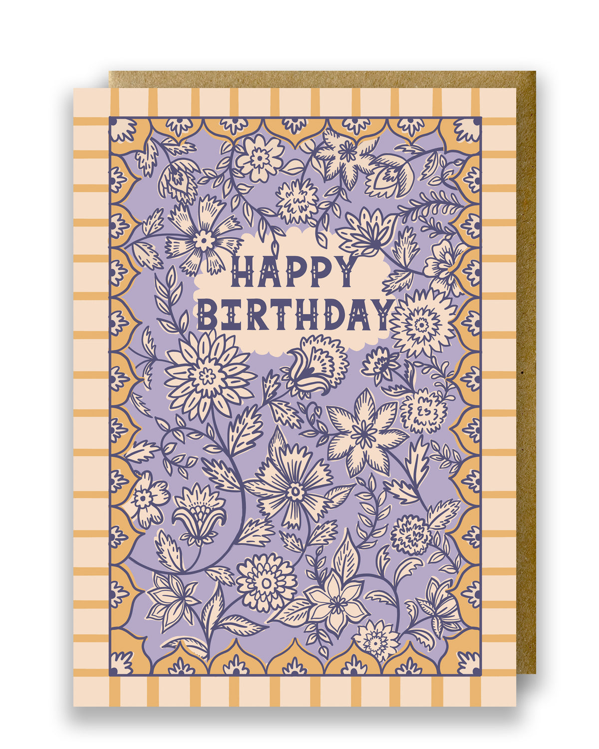 Jaipur Purple Patterned Birthday Card By Penny Black