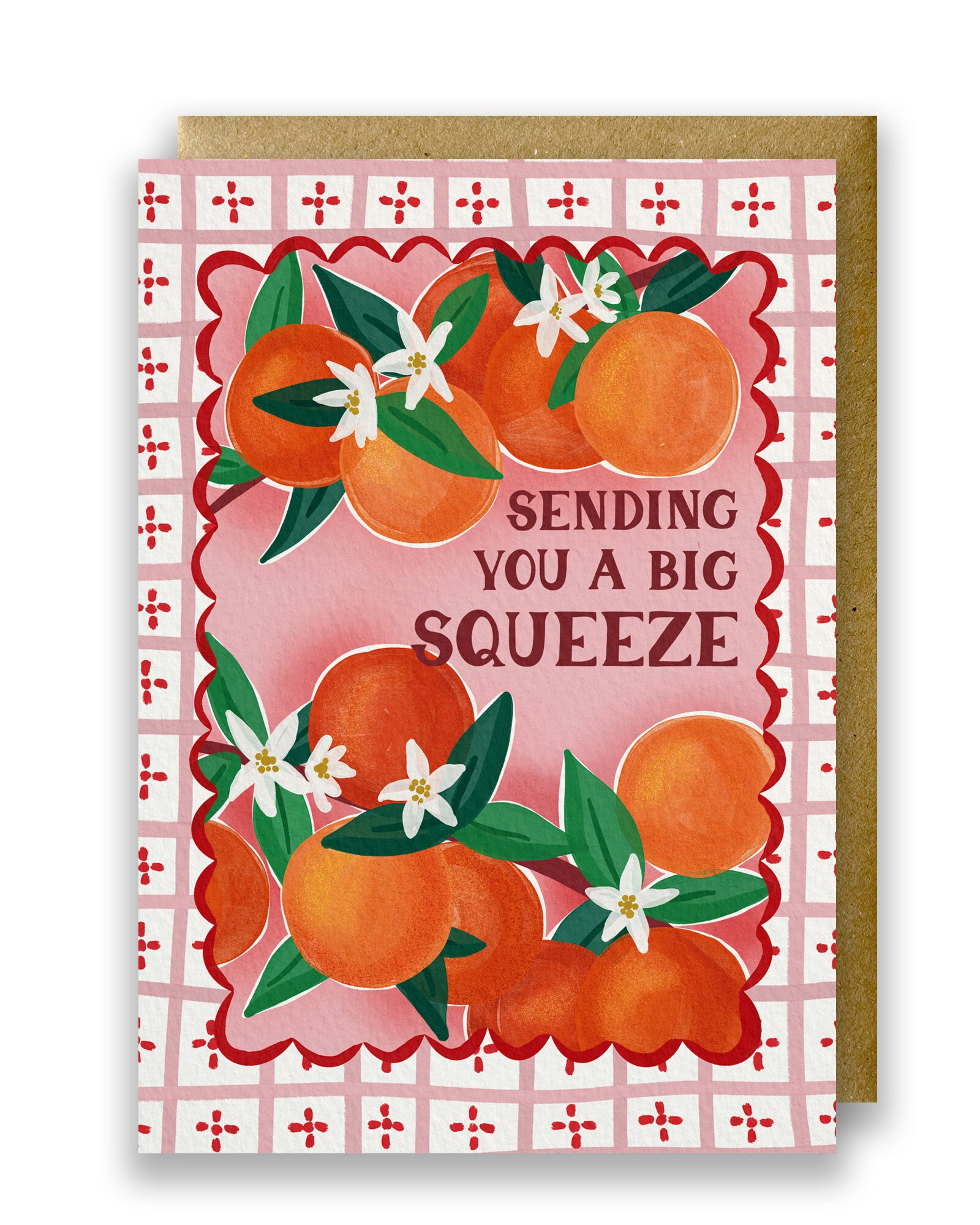 Palermo Picnic Oranges Sending You A Big Squeeze Card By Penny Black
