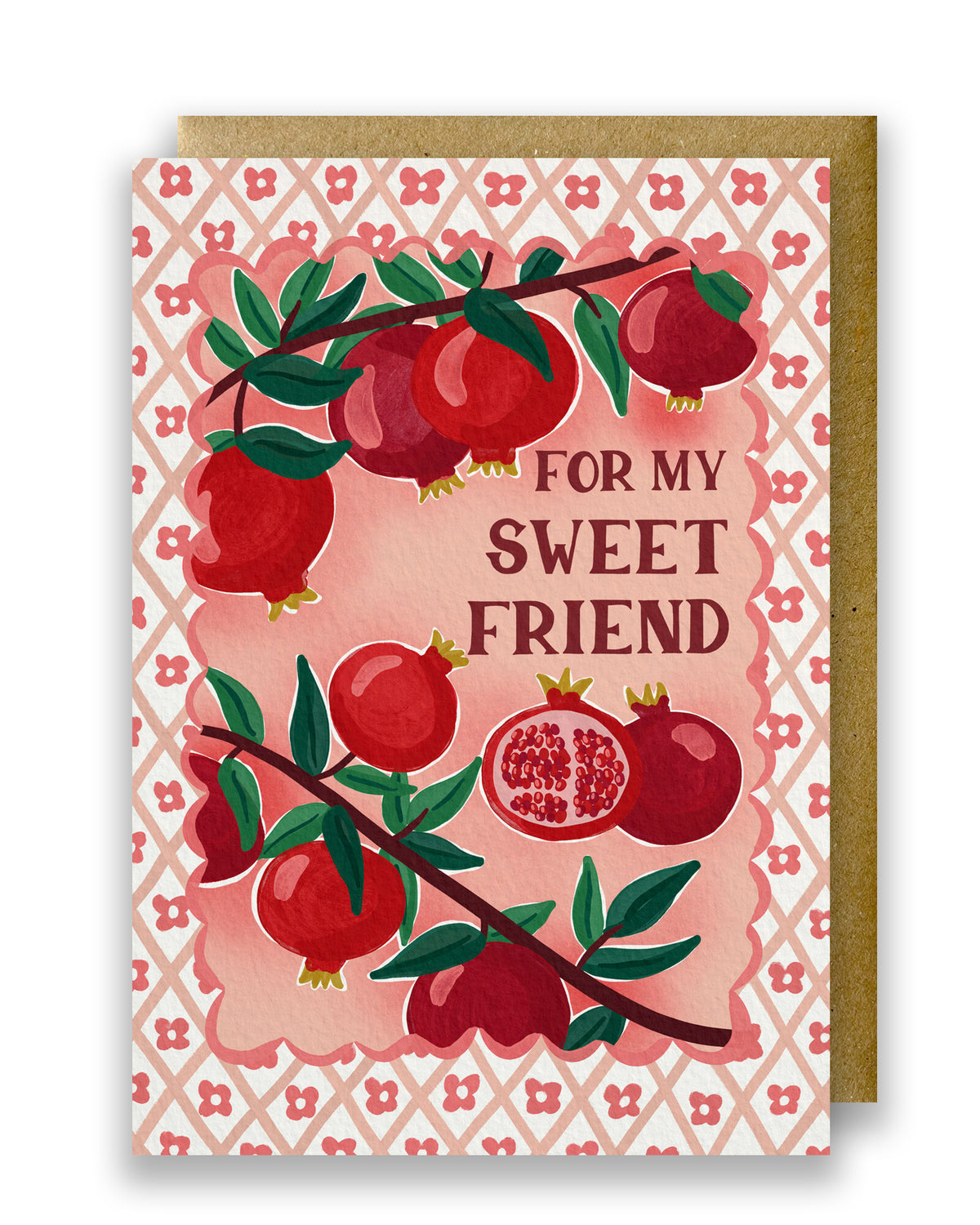 Palermo Picnic Pomegranate My Sweet Friend Card By Penny Black