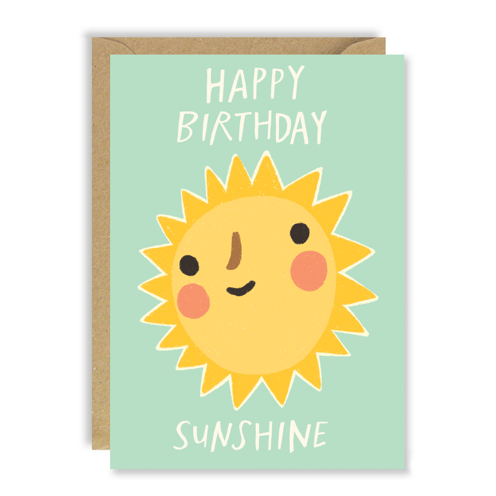 Sunshine Face Birthday Card by penny black