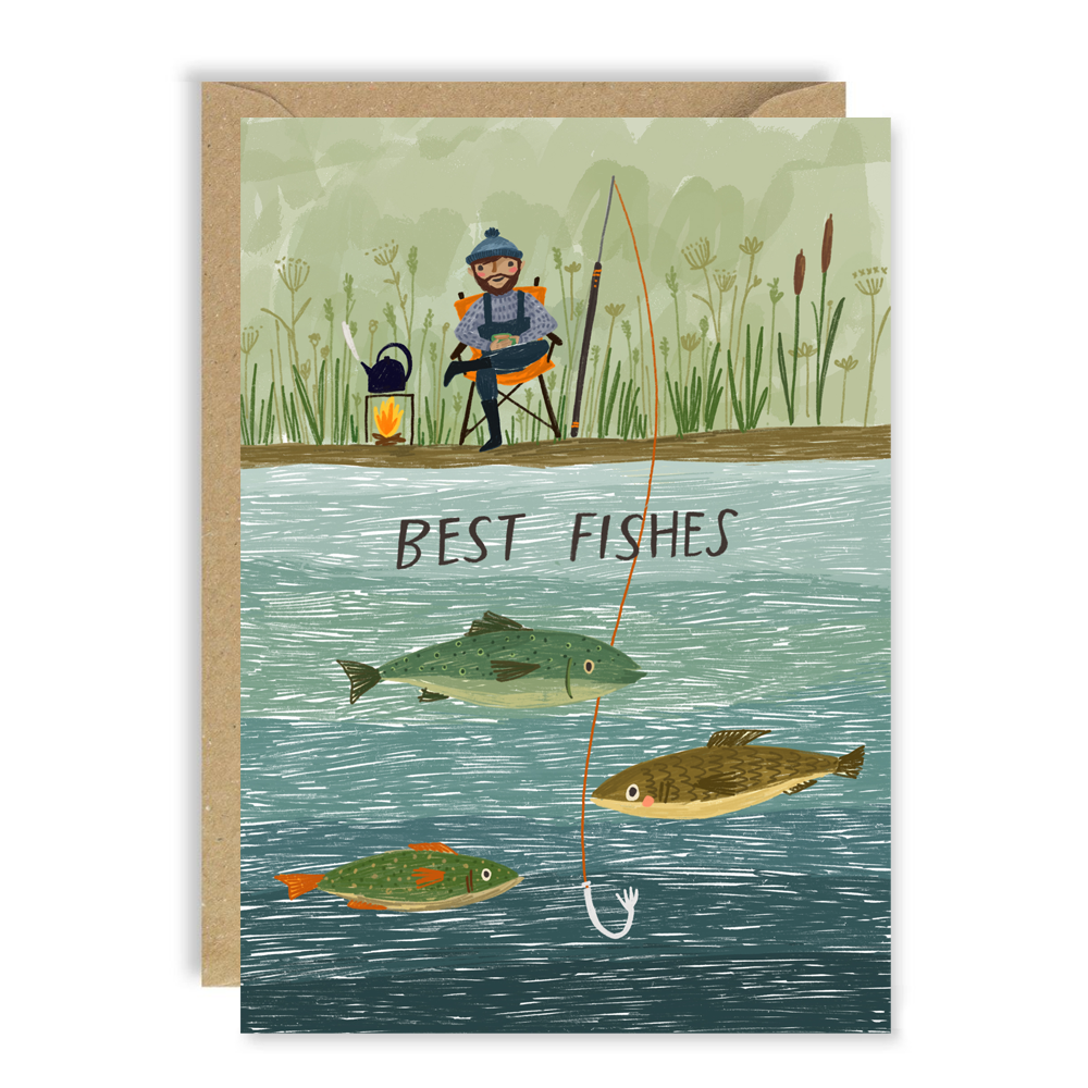Best Fishes Birthday Card by penny black