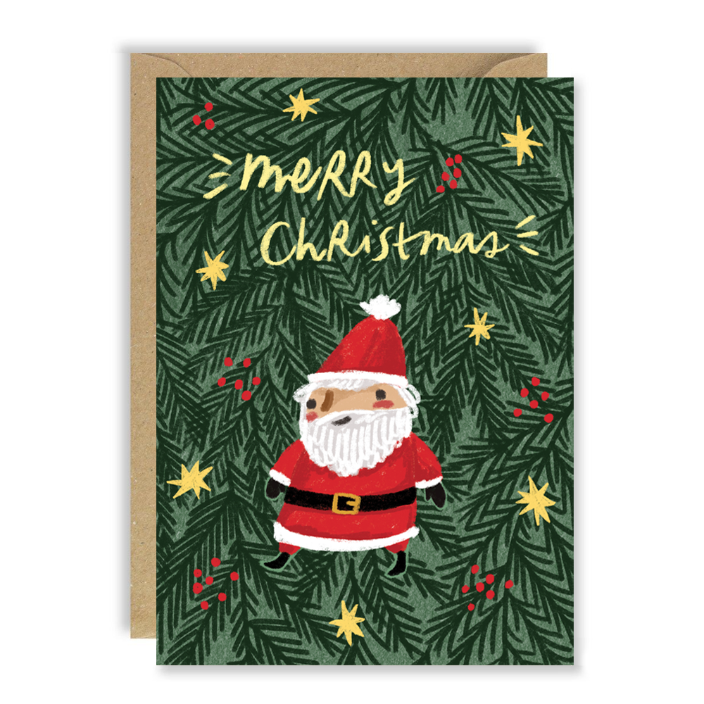 Santa Ornament Christmas Card by penny black