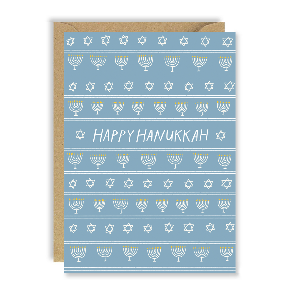 Happy Hanukkah Repeat Icon Card by penny black