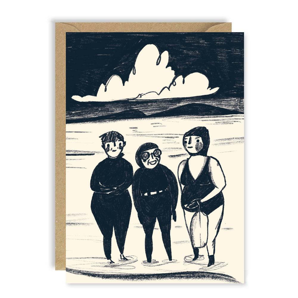Beach Babes Wild Swimming Card by penny black