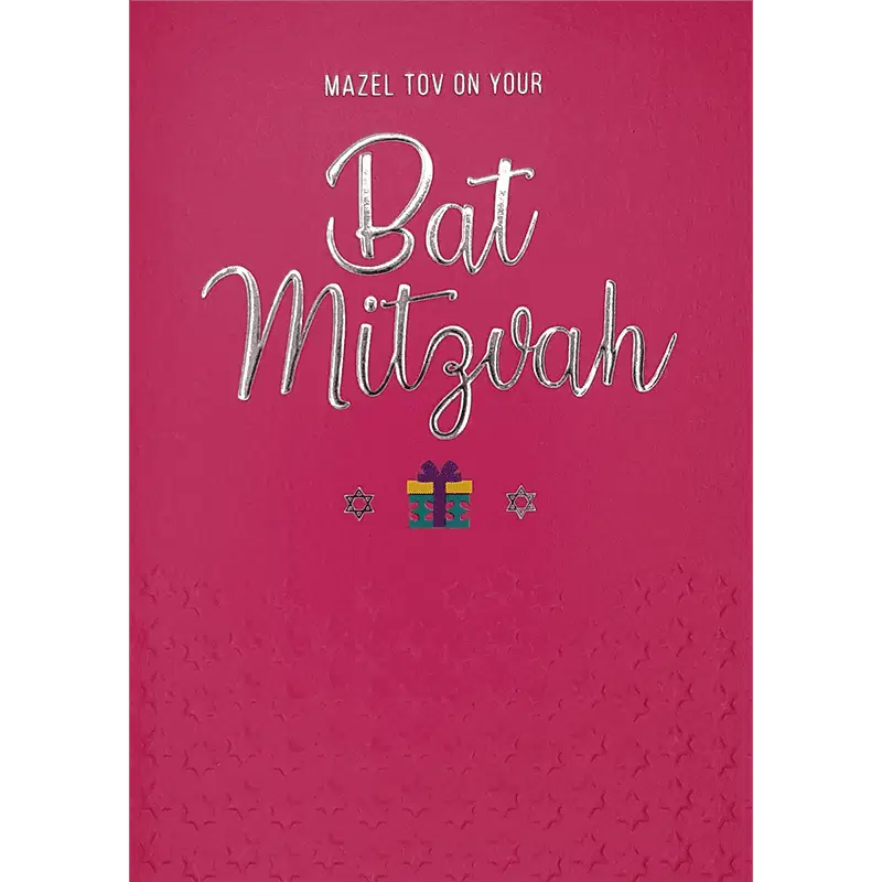 Mazel Tov On Your Bat Mitzvah Card
