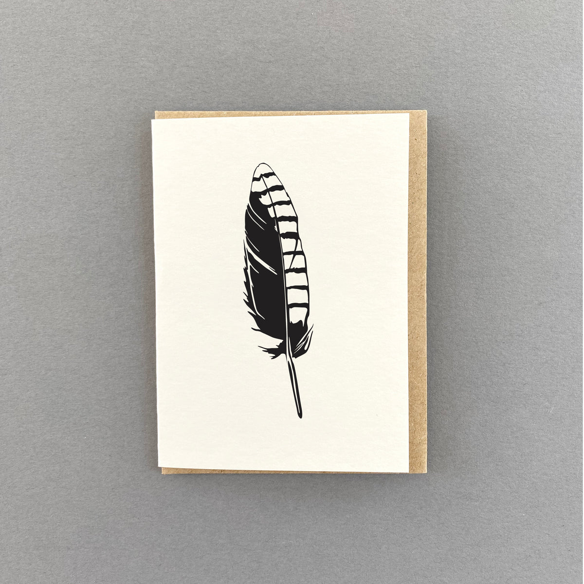 Jay Feather Little Letterpress Notecard